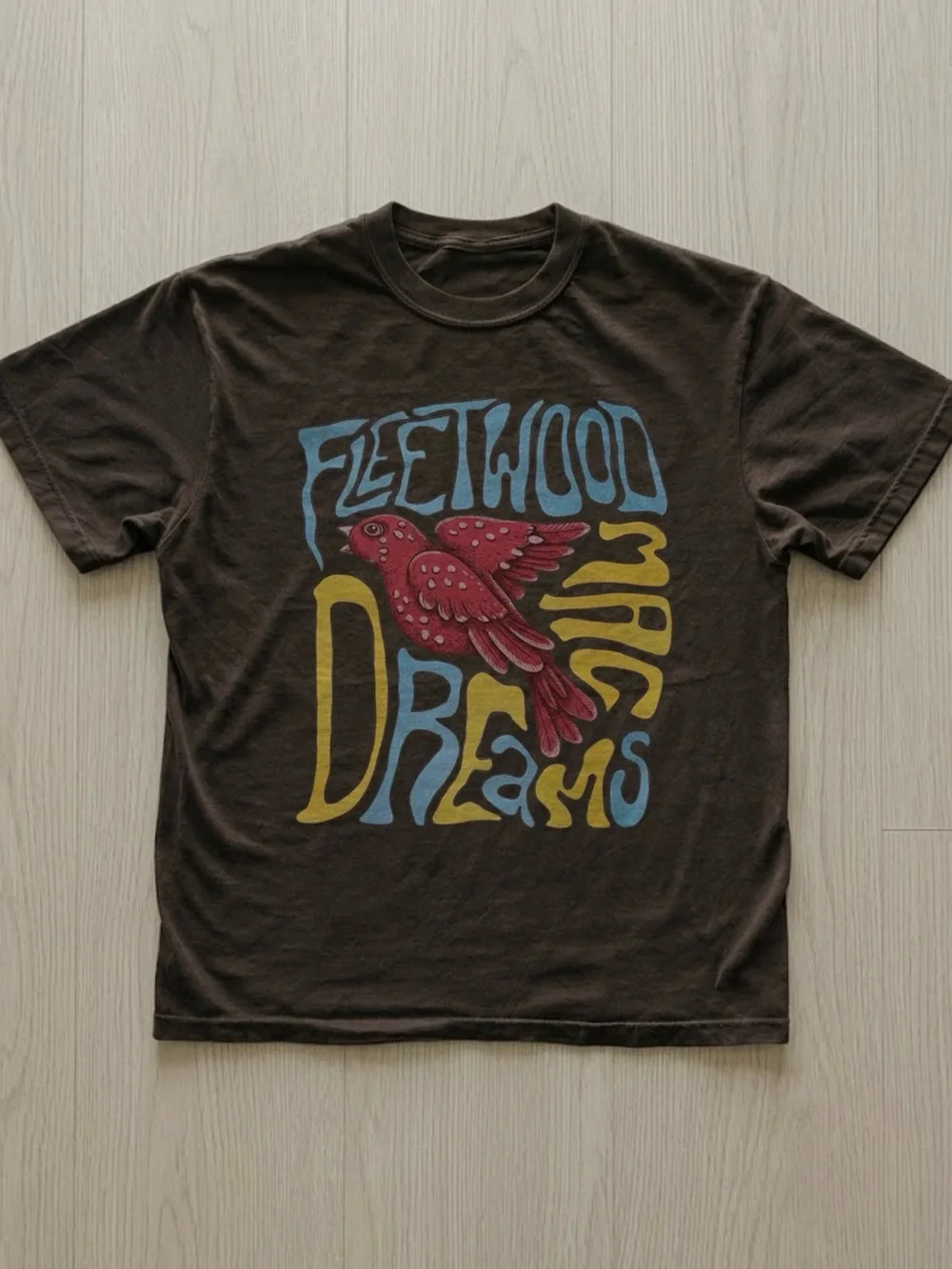 Fleetwood Mac Bird Gildan Dark Chocolate Heavy Cotton Tee